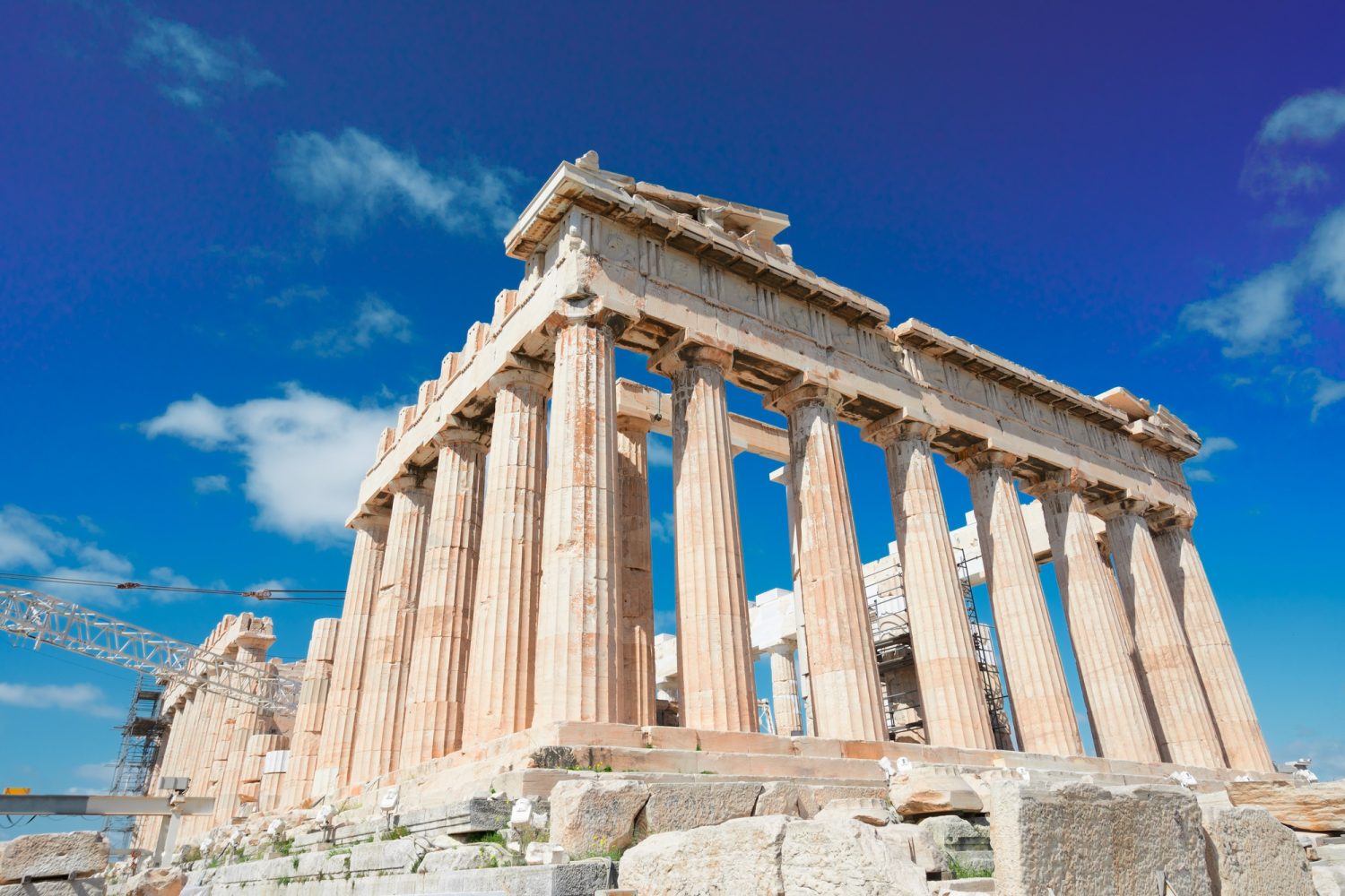 Erechtheion temple in Acropolis of Athens