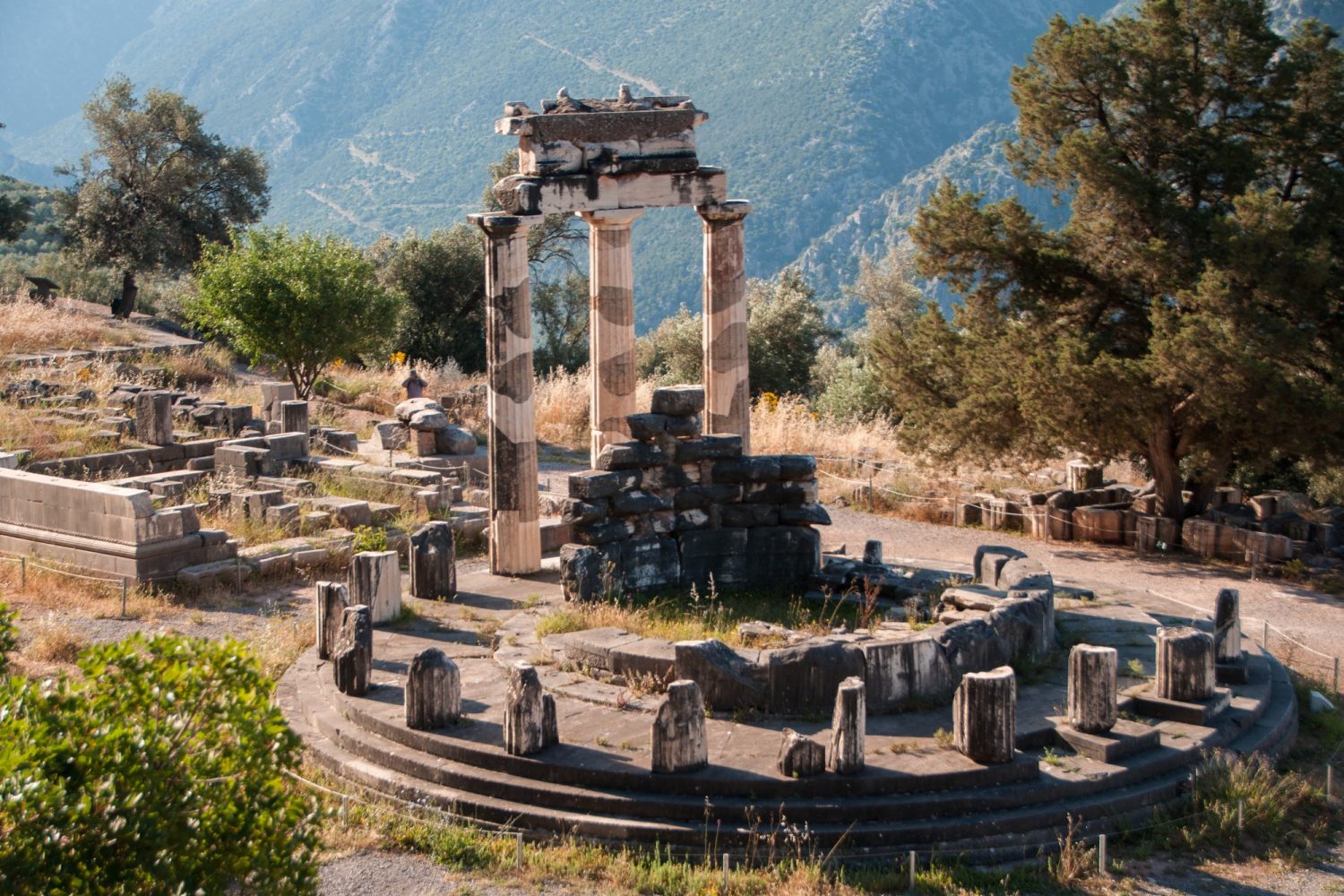 Tholos of Delphi in Greece